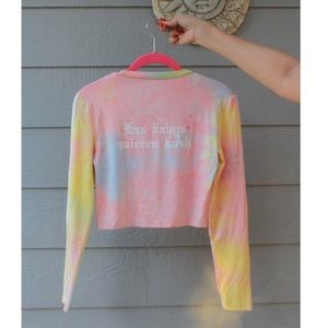 Tye Dye Cropped Long Sleeve Tee